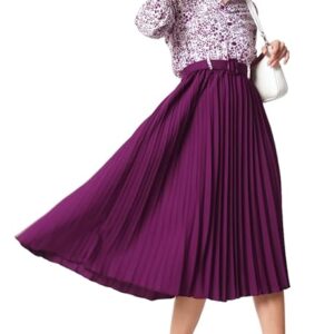 Elegant Pleated Midi Skirt